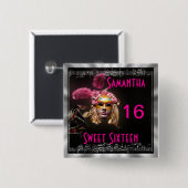 仮装sweet sixteen 缶バッジ (正面&裏面)