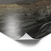 仮説上の飛行機から見た夜空 フォトプリント            (角)