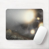 仮説上の飛行機から見た夜空 マウスパッド (マウス)