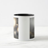 仮説上の飛行機から見た夜空 マグカップ (中央)