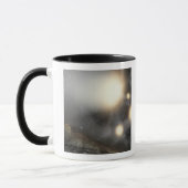 仮説上の飛行機から見た夜空 マグカップ (左)