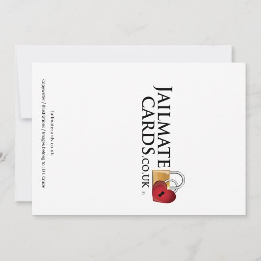 仮釈放の願いリスト – JAILMATECARDS.CO.UK – クリスマス サンキューカード (裏面)