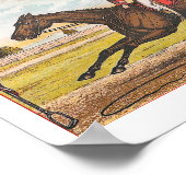 仮釈放ヴィンテージアメリカ競走馬 ポスター (角)