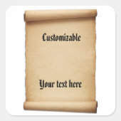 仮釈放絵巻 スクエアシール (正面)