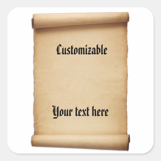 仮釈放絵巻 スクエアシール (正面)