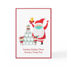 仮面おもしろい付き漫画サンタ | クリスマス | コビデ