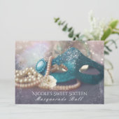 仮面とパール レインボーパーティーの招待状 招待状 (スタンド正面)