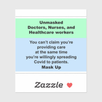 仮面のない医師とナース シール