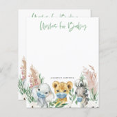 仮面の動物は男女兼用ベビーの解放を願う (正面/裏面)