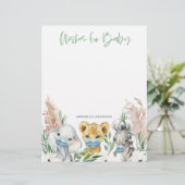 仮面の動物は男女兼用ベビー レターヘッド (スタンド正面)