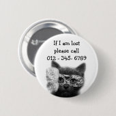 仮面の子猫たち連絡 缶バッジ (正面&裏面)