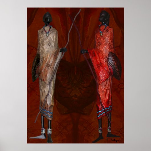 仮面の飾り ポスター (正面)