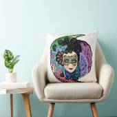 仮面をした女性 クッション (椅子)