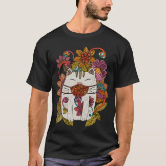 仮面をした猫の子 Tシャツ