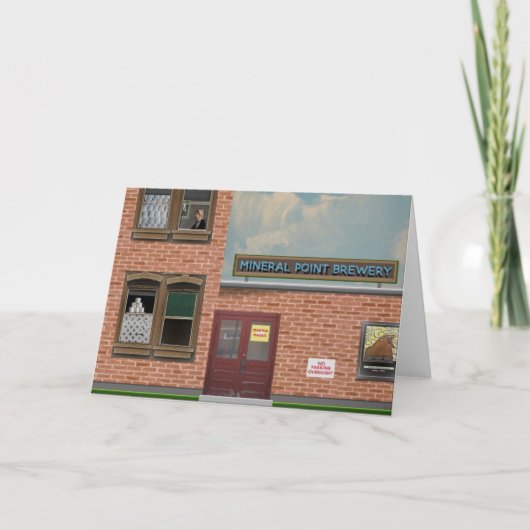 「仮面を作りながら醸造所で安全に過ごす」 カード (正面)