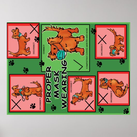 仮面を着た犬の間抜けポスター ポスター (正面)