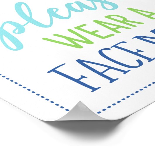 仮面を衣服して ポスター (角)