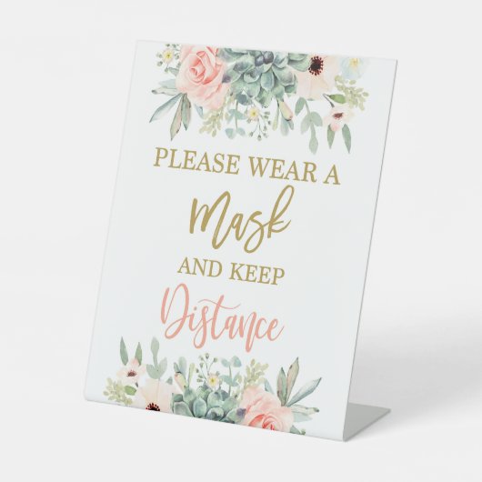 仮面を衣服して 台座サイン (正面)