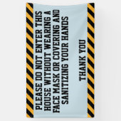 仮面を衣服して 横断幕 (縦)