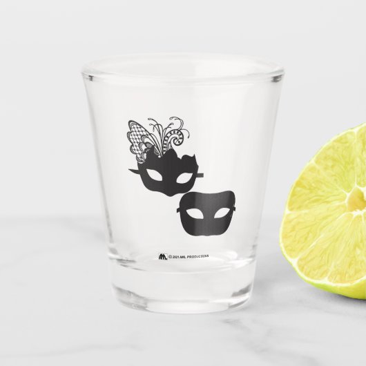 仮面を1組磨く ショットグラス (正面)
