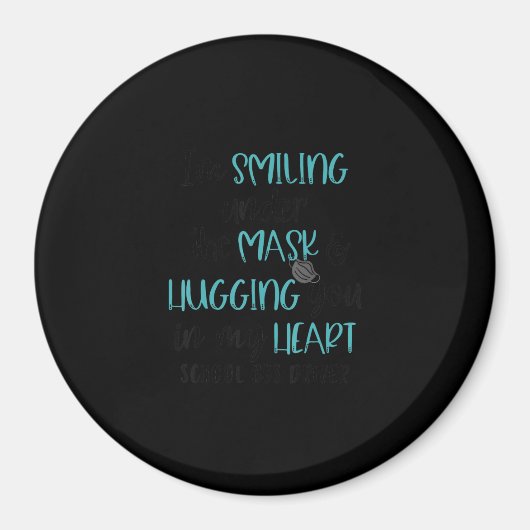 仮面スクールバスの運転手の下で微笑んでいる マグネット (正面)