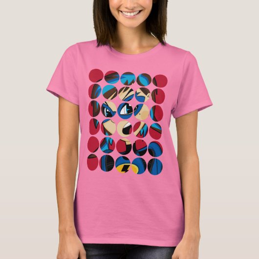 仮面スーパーヒーローガールTシャツ Tシャツ (正面)