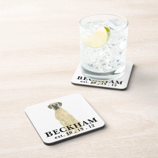 仮面パーソナライズされたの大デイン コースター (右側)