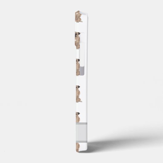 仮面パーソナライズされたボクサー犬 Case-Mate iPhoneケース (裏面 / 左)