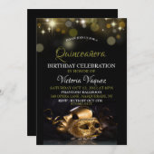 仮面パーティーの招待状 招待状 (正面/裏面)