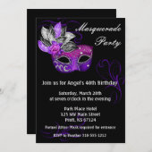 仮面パーティー招待状 招待状 (正面/裏面)