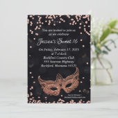 仮面パーティー招待状 招待状 (スタンド正面)