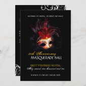 仮面パーティー招待状 招待状 (正面/裏面)