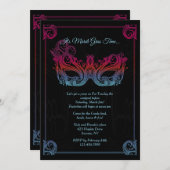 仮面パーティー招待状 招待状 (正面/裏面)