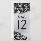 仮面パーティー テーブル番号カード 招待状 (裏面)