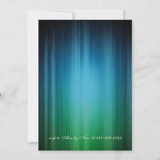 仮面パーティー・ピーコックの招待状 招待状 (裏面)