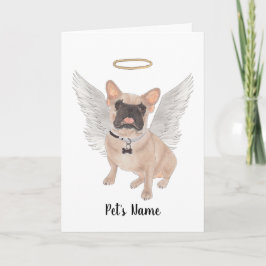 仮面フランスのブルドッグ悔やみや弔慰記念碑 カード