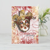 仮面ベネチアンマルディグラパーティー 招待状 (スタンド正面)