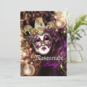 仮面ベネチアンマルディグラパーティー 招待状 (スタンド正面)