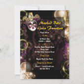 仮面ベネチアンマルディグラパーティー 招待状 (裏面)