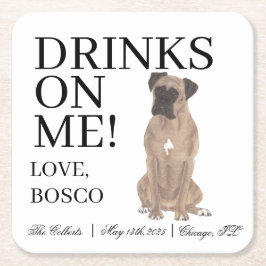 仮面ボクサー結婚ズ スクエアペーパーコースター