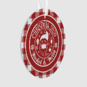 仮面メリークリスマス2020ホリデーユーモア写真 オーナメント (正面)