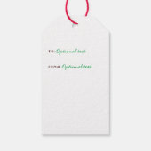 仮面ユーモアのあるトナカイ2020カスタム休日 ギフトタグ (裏面)