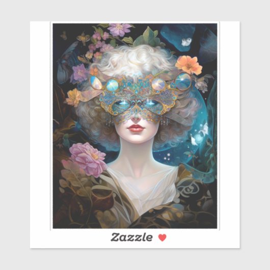 仮面レディファンタジーアート シール (シート)