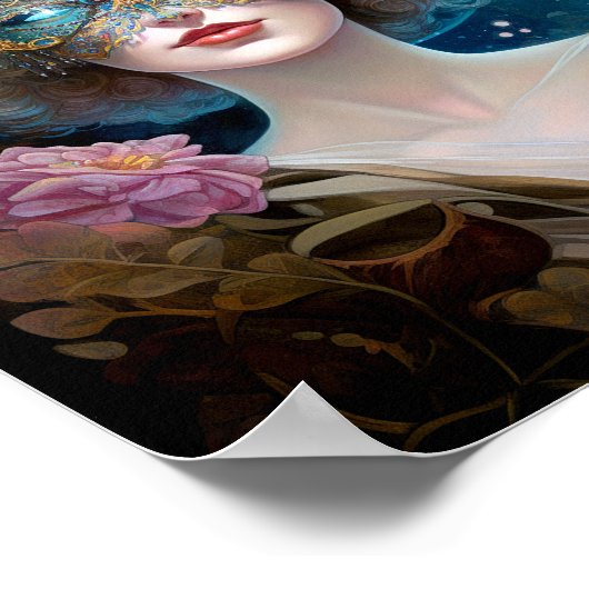 仮面レディファンタジーアート ポスター (角)