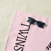 仮面レディーシアタージェミニ〔占星術の〕十二宮図記号 ビーチタオル (インサイチュ)