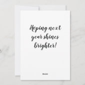 仮面付きルドルフクリスマスカード シーズンカード (裏面)