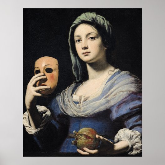 仮面付き女性 ポスター (正面)