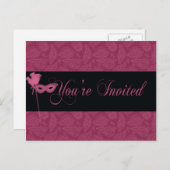 仮面劇の招待状 インビテーションポストカード (正面/裏面)