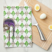 仮面劇のune Paillette キッチンタオル (四つ折り)