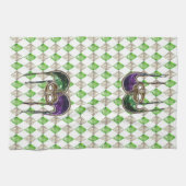 仮面劇のune Paillette キッチンタオル (横)